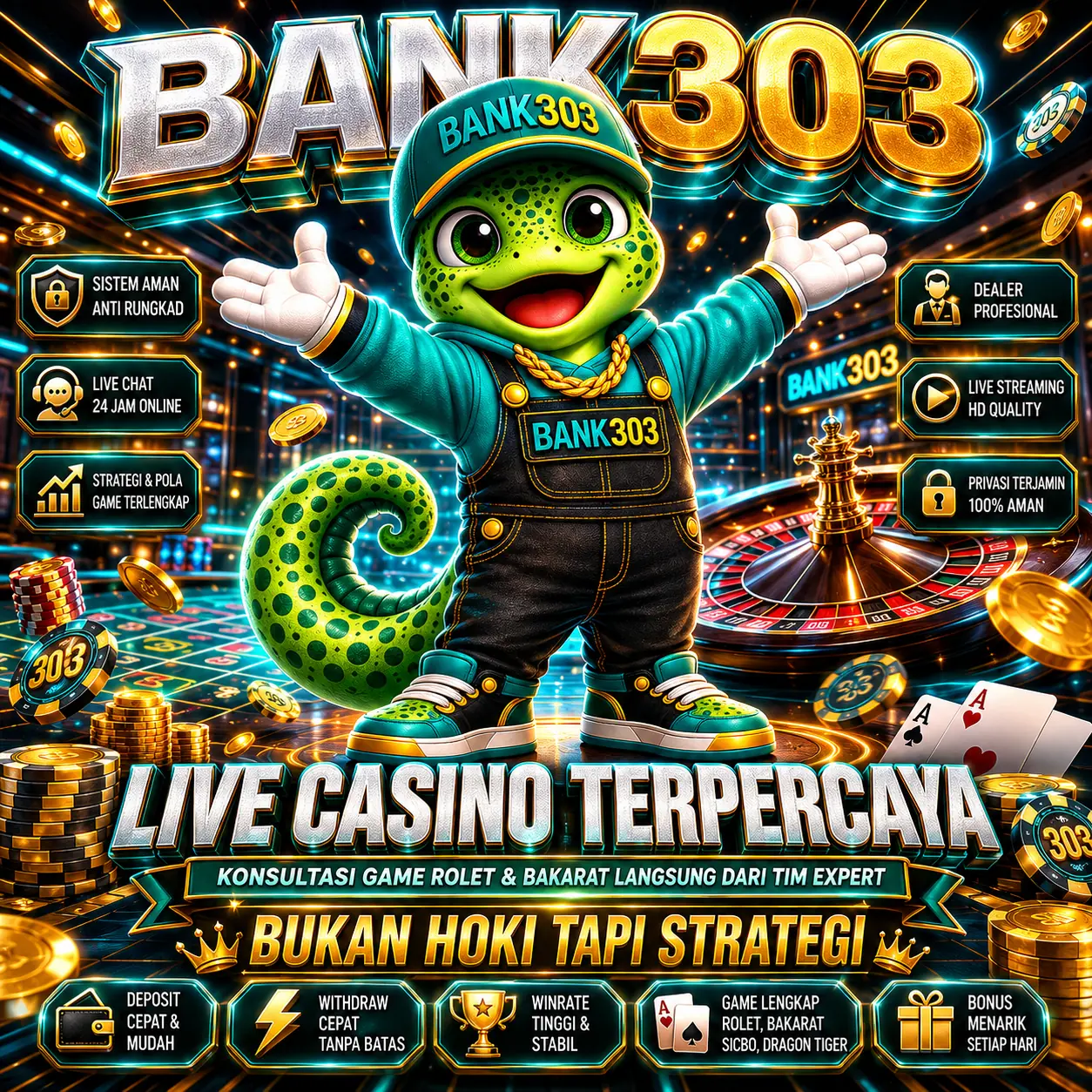 Live Casino Terpercaya BANK303 – Meja Permainan Live Casino
